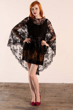 Load image into Gallery viewer, Stunning late 50&#39;s early 60&#39;s re designed Lace Cape Mini dress
