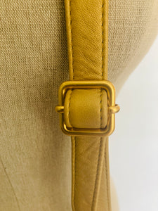 Vintage 90s Gold Leather Cross body purse