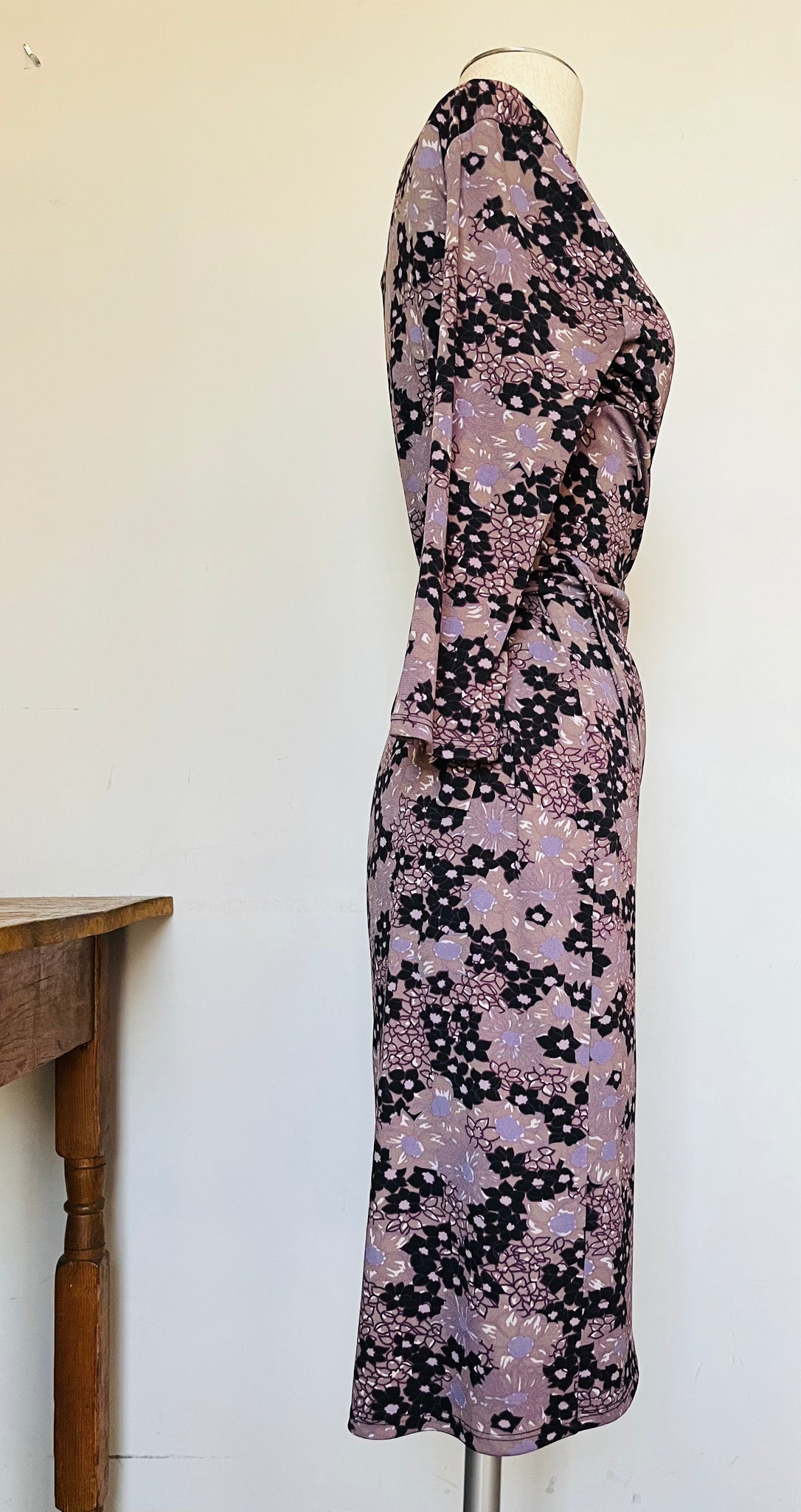 bcbg purple flower dress Printed Organza Gown