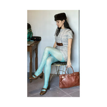 Load image into Gallery viewer, Vintage 60s Mod brown leather Tote bag
