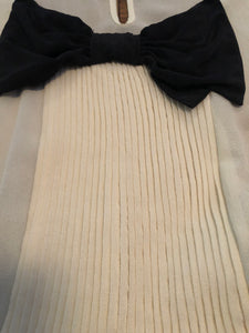 Silk gently worn designer Tara Jarmon tuxedo mini dress. S - M