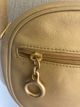 Load image into Gallery viewer, Vintage 90s Gold Leather Cross body purse
